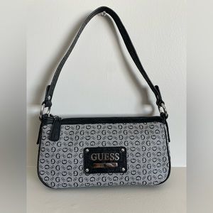Guess grey and black shoulder bag
